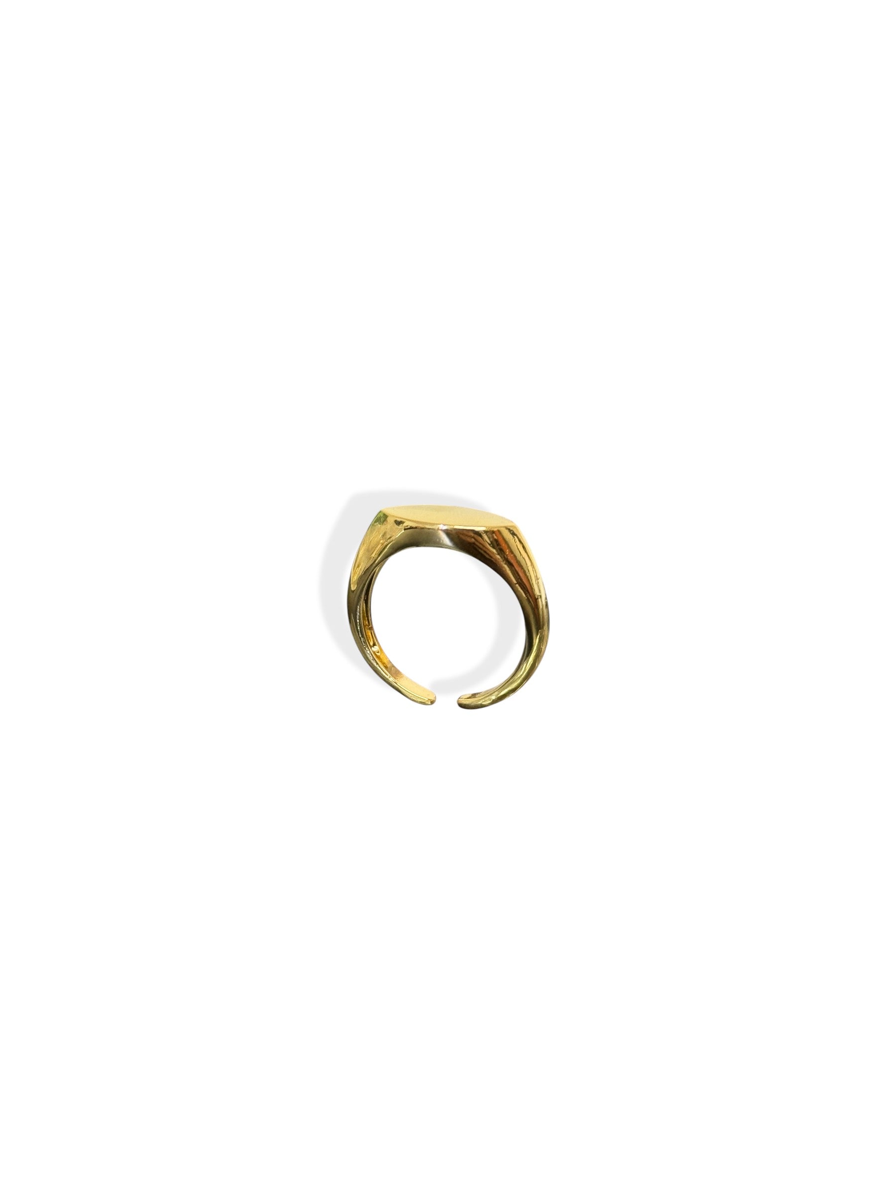 Anello scudo ovale brass