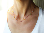 collana cristallini colorati o monocolore