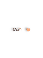 Orecchini mum e cuore