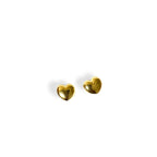 Orecchini a lobo cuore small bombato