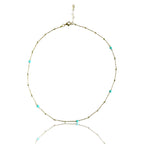 Choker rosario e cristalli distanziati