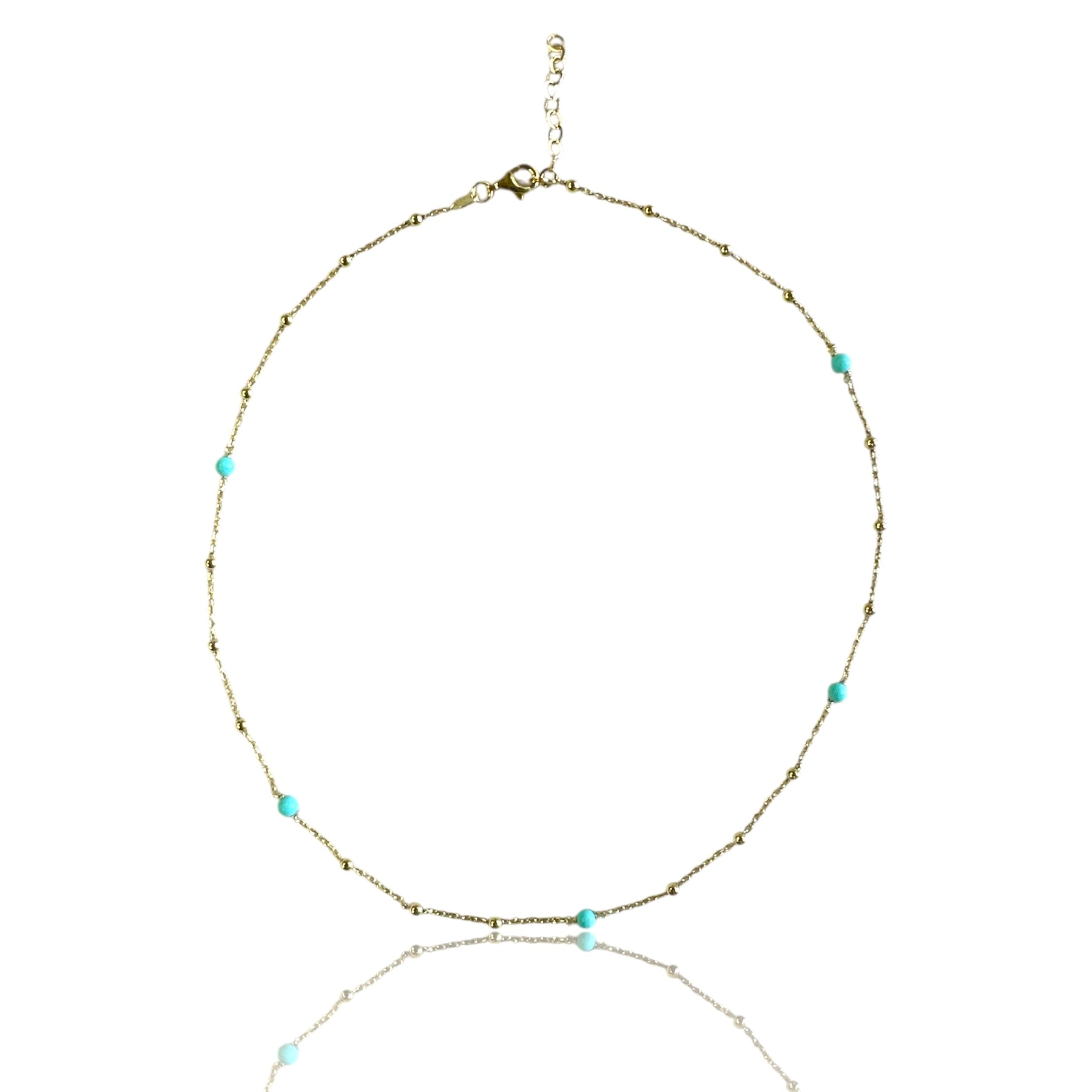 Choker rosario e cristalli distanziati