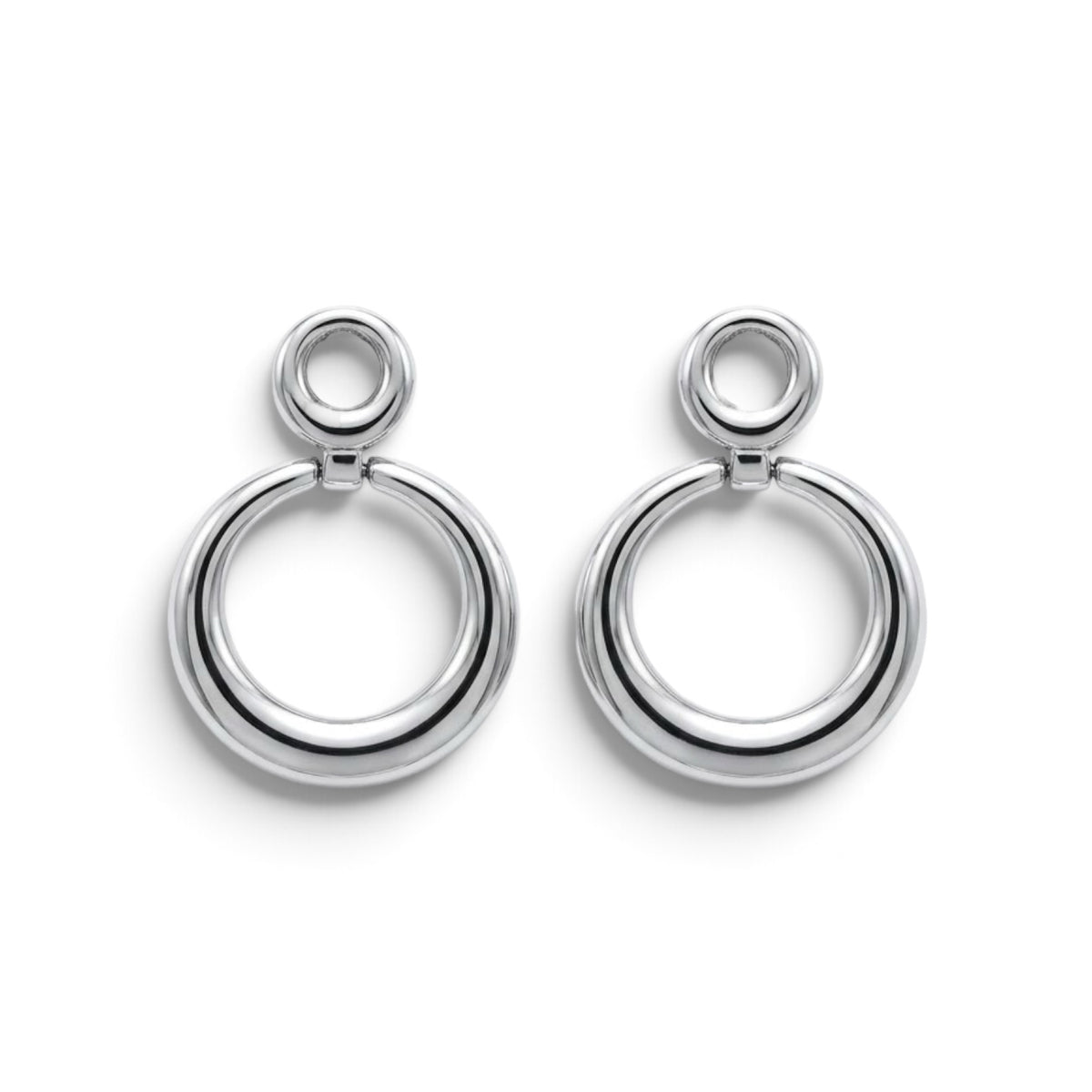 Orecchini Hailey doppio anello stainless steel
