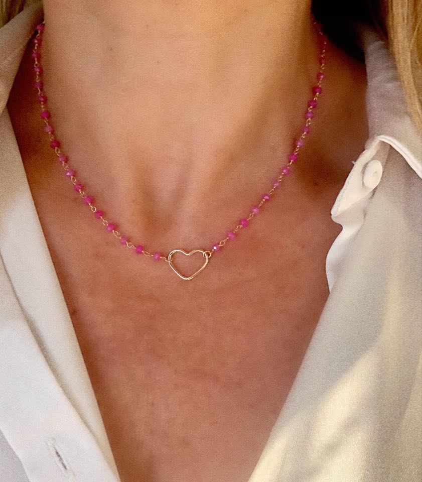 girocollo cuori solidali vari colori (o stella)