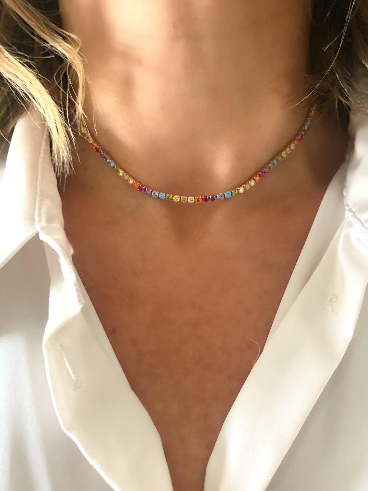 Choker tennis rainbow