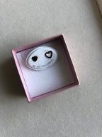 Lobini cuore pieno-vuoto zirconi neri o bianchi