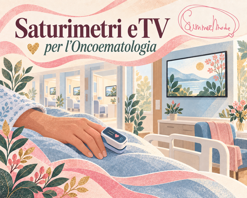 Saturimetri e TV per il reparto di Oncoematologia